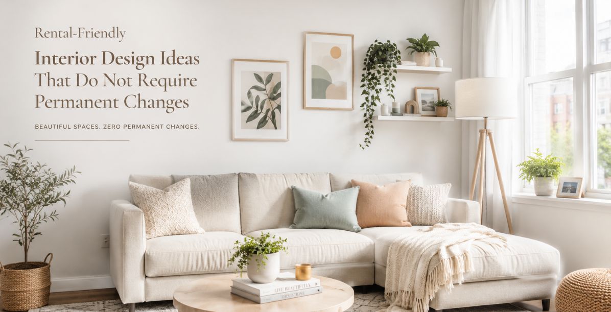 Rental-Friendly Interior Design Ideas That Do Not Require Permanent Changes
